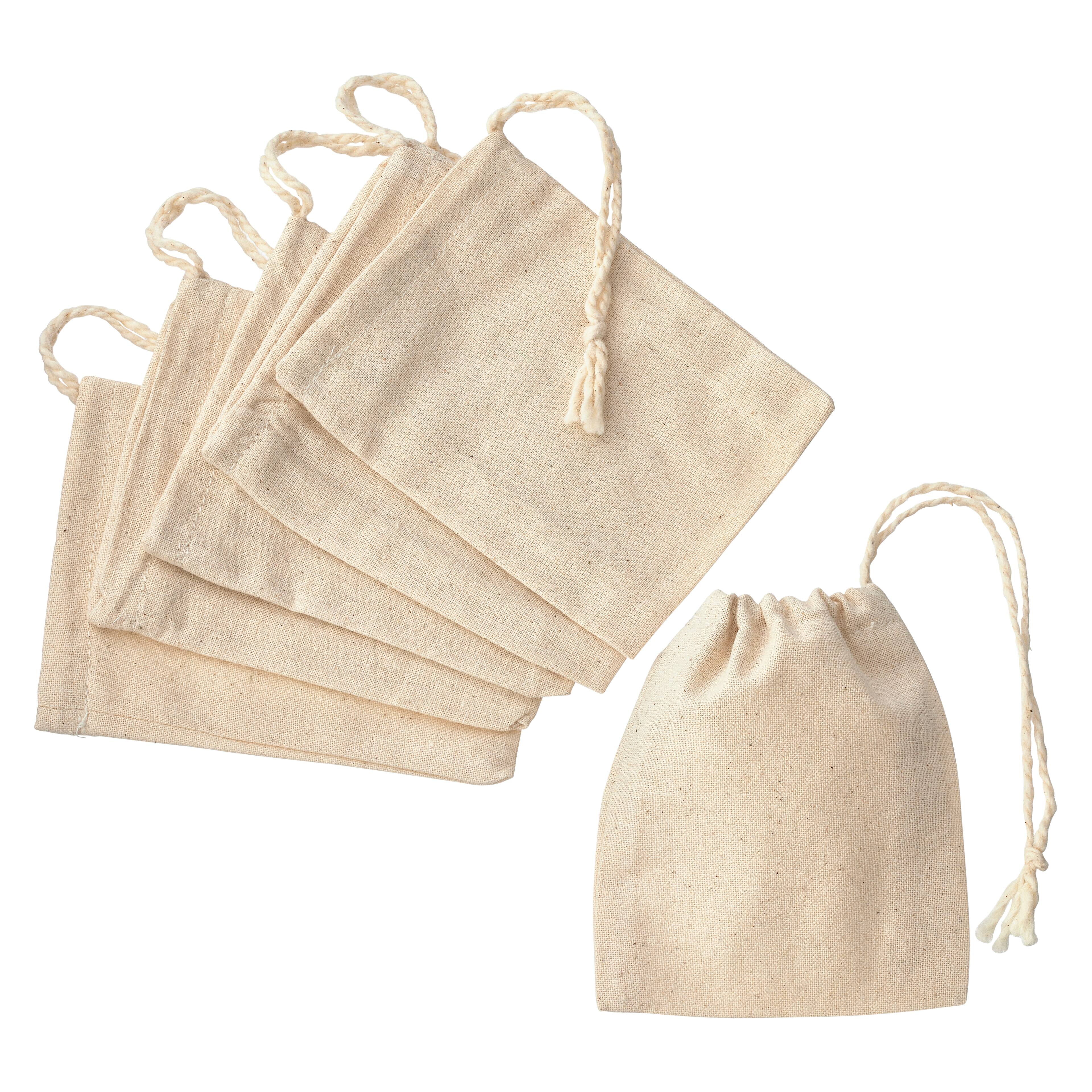 3 x4 Muslin Drawstring Favor Bags Occasions by Celebrate It 12ct