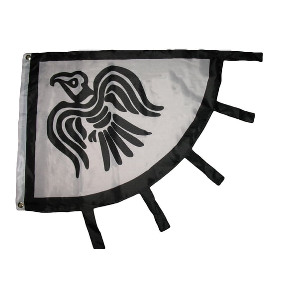 3'x4' ft Viking Raven Flag Black and White Norseman Norse 3x4 Flag grommets