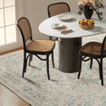 thumbnail image 1 of CHITOOMA 3'x5' Boho Area Rugs for Living Room, Machine Washable Stain Resistant Non-Shed Carpet, Floral Area Rug with Non-Slip Backing for Bedroom, Dining Room, Dorm, Office, 1 of 5