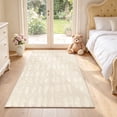 thumbnail image 1 of 3'x5' Area Rug, Yamaziot Washable Rug, Area Rug for Living Room Bedroom Dining Room, Non Slip Modern Accent Carpet, Solid Beige, 1 of 9