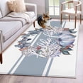 thumbnail image 1 of 3'x5' Area Rugs, Blue Fall Indoor Outdoor Area Rug for Living Room Bedroom, Pumpkins Wreath Maple Leaf Thanksgiving Washable Bathroom Rugs Kitchen Floor Carpet Mats Home Decor Aesthetic, 1 of 8