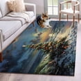 thumbnail image 1 of 3'x5' Area Rugs, Coastal Christmas Tree Indoor Outdoor Area Rug for Living Room Bedroom, Xmas Tree Beach Nautical Washable Bathroom Rugs Kitchen Floor Carpet Mats Home Decor Aesthetic, 1 of 8