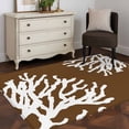 thumbnail image 1 of 3'x5' Area Rugs, Coral Brown Indoor Outdoor Area Rug for Living Room Bedroom, White Coastal Ocean Marine Nautical Beach Washable Bathroom Rugs Kitchen Floor Carpet Mats Home Decor Aesthetic, 1 of 8