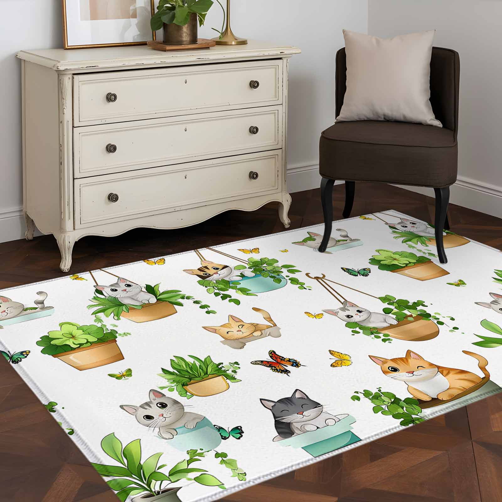 3'x5' Area Rugs, Cute Cartoon Indoor Outdoor Area Rug for Living Room ...