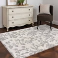 thumbnail image 1 of 3'x5' Area Rugs, Farmhouse Flower Indoor Outdoor Area Rug for Living Room Bedroom, Botanical Vintage Grey Leaf Plant Washable Bathroom Rugs Kitchen Floor Carpet Mats Home Decor Aesthetic, 1 of 8
