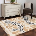 thumbnail image 1 of 3'x5' Area Rugs, Navy Blue Beige Abstract Indoor Outdoor Area Rug for Living Room Bedroom, Modern Vintage Geometric Washable Bathroom Rugs Kitchen Floor Carpet Mats Home Decor Aesthetic, 1 of 8