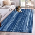 thumbnail image 1 of 3'x5' Area Rugs, Navy Blue Indoor Outdoor Area Rug for Living Room Bedroom, Vintage Modern Abstract Art Ombre Washable Bathroom Rugs Kitchen Floor Carpet Mats Home Decor Aesthetic, 1 of 8