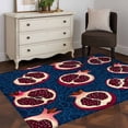 thumbnail image 1 of 3'x5' Area Rugs, Red Blue Fruit Indoor Outdoor Area Rug for Living Room Bedroom, Summer Fruits Geometric Art Washable Bathroom Rugs Kitchen Floor Carpet Mats Home Decor Aesthetic, 1 of 8