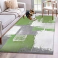 thumbnail image 1 of 3'x5' Area Rugs, Sage Green Gray Indoor Outdoor Area Rug for Living Room Bedroom, Modern Oil Painted Geometric Abstract Washable Bathroom Rugs Kitchen Floor Carpet Mats Home Decor Aesthetic, 1 of 8
