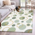 thumbnail image 1 of 3'x5' Area Rugs, Sage Green Polka Dots Indoor Outdoor Area Rug for Living Room Bedroom, Modern Abstract Art Washable Bathroom Rugs Kitchen Floor Carpet Mats Home Decor Aesthetic, 1 of 8