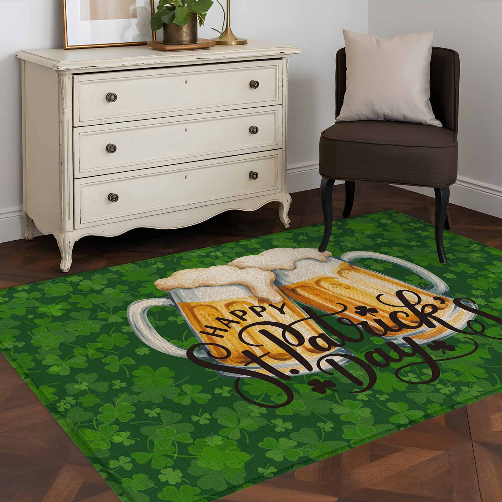3'x5' Area Rugs, St Patrick's Day Indoor Outdoor Area Rug for Living ...