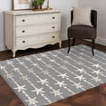 thumbnail image 1 of 3'x5' Area Rugs, Starfish Grey Indoor Outdoor Area Rug for Living Room Bedroom, Coastal Ocean Summer Sea Beach Washable Bathroom Rugs Kitchen Floor Carpet Mats Home Decor Aesthetic, 1 of 8