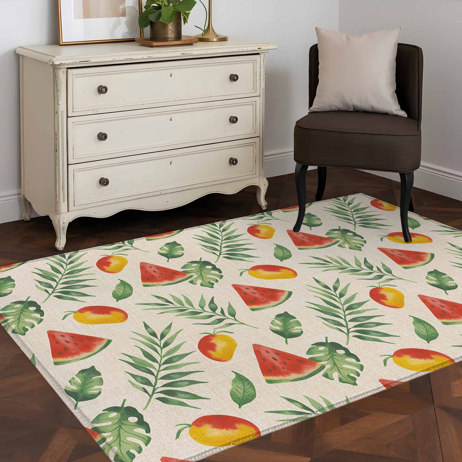 3'x5' Area Rugs, Watermelon Indoor Outdoor Area Rug for Living Room ...