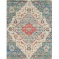 thumbnail image 1 of 3'x5' Blue Red Hand Woven Diamond Medallion Indoor Area Rug, 1 of 6