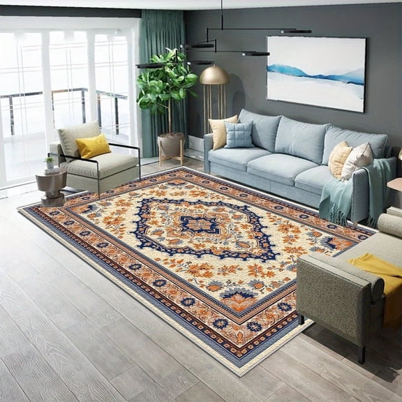 3'x5' Carpet Runner Room Carpet Area Rug Thick Floral Area Rug Soalmost Area Rug