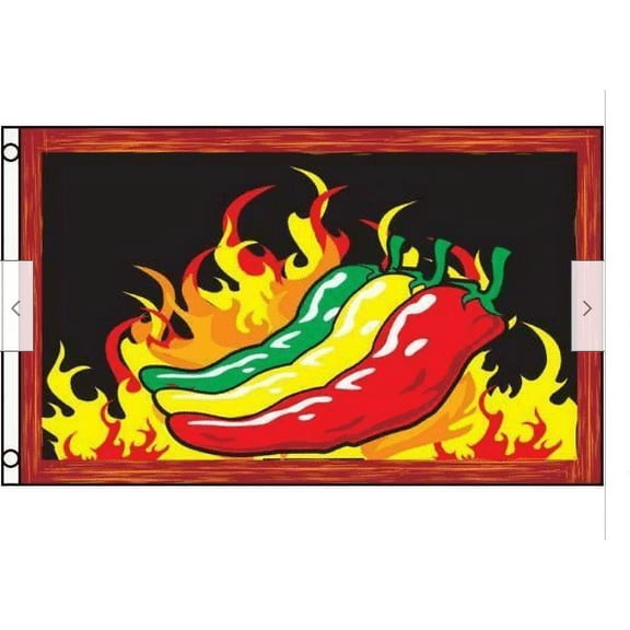 3'x5' Chili Peppers Flag Banner Chilli Chile Hot Mexican Restaurant Spicy 3x5