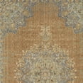 thumbnail image 1 of 3'x5' Coffee Brown Machine Woven Floral Medallion Indoor Area Rug, 1 of 4