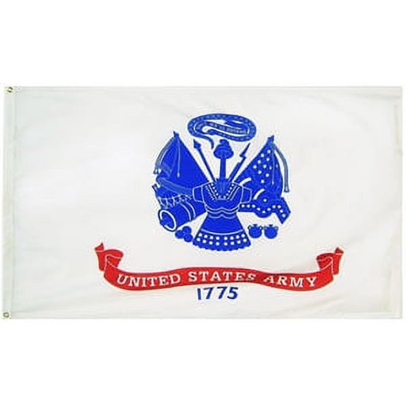 3'x5' DURAWAVEZ ARMY NYLON FLAG FINISHED WITH CH&G