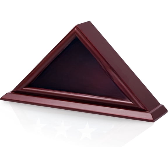 3'x5' Flag Display Case, Shadow Box (Not for Burial Funeral Flag), Solid Wood, Cherry Finish (Cherry)