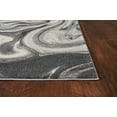 thumbnail image 1 of 3'x5' Grey Black Machine Woven Marble Indoor Area Rug, 1 of 2