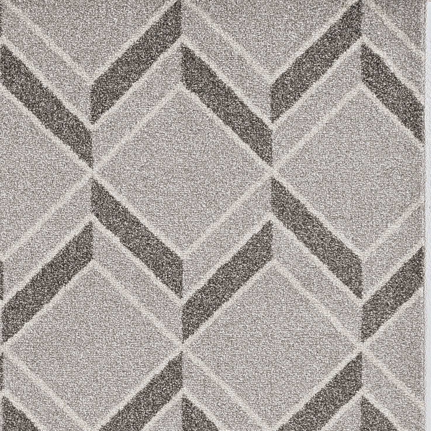 3'x4' Grey Teal Machine Woven UV Treated Modern Abstract Style Indoor Outdoor Accent Rug