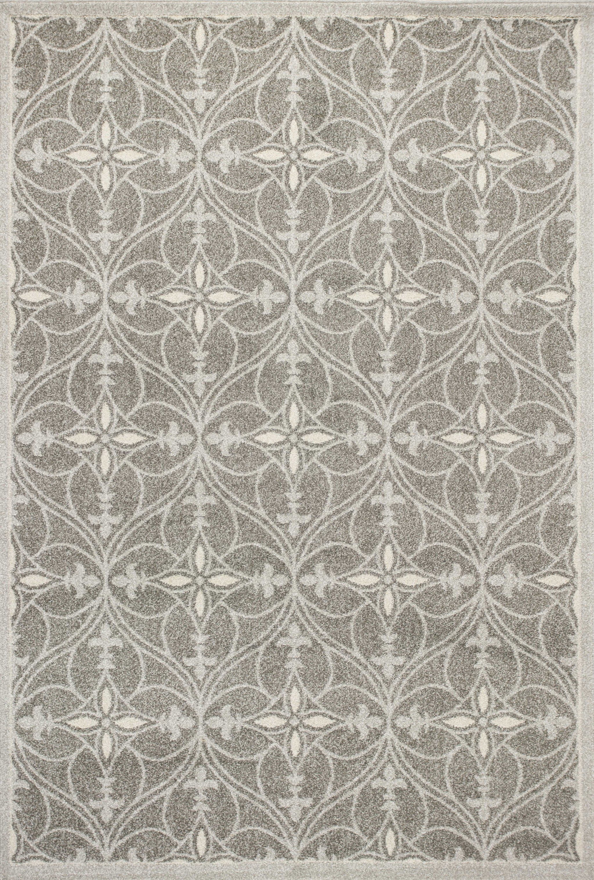 5'X8' Grey Machine Woven Uv Treated Ogee Indoor Outdoor Area Rug 5'X8' Grey Machine Woven Uv Treated Ogee Indoor Outdoor Area Rug