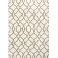 thumbnail image 1 of 3'x5' Ivory Beige Trellis Machine Woven Microfiber Indoor Area Rug, 1 of 3