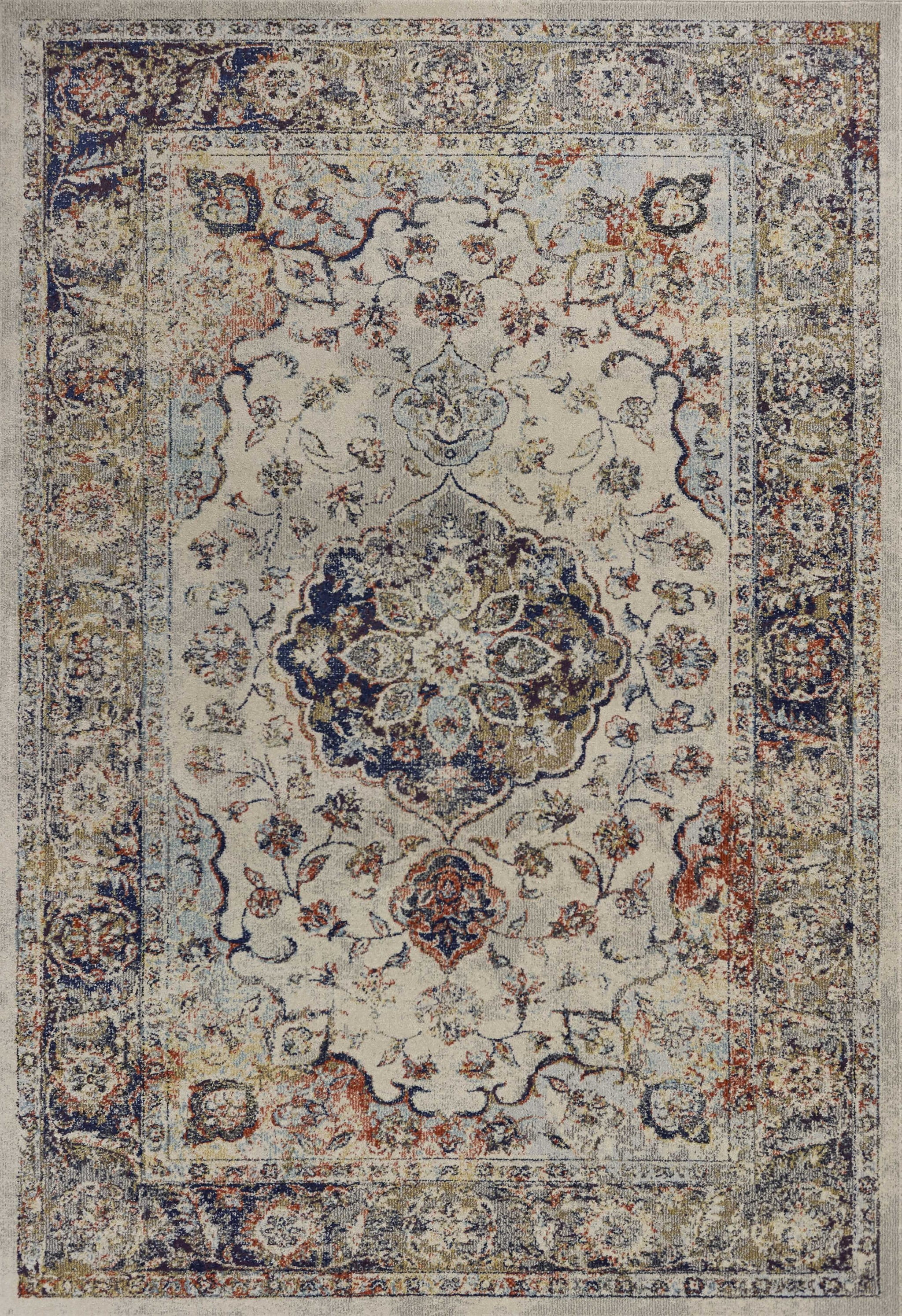 Ivory Machine 3'x5' Ivory Machine Woven Floral Traditional Indoor Area Rug - Walmart.com