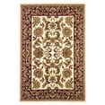 thumbnail image 1 of 3'x5' Ivory Red Machine Woven Floral Traditional Indoor Area Rug, 1 of 4