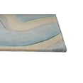thumbnail image 1 of 3'x5' Ocean Blue Beige Hand Tufted Abstract Waves Indoor Area Rug, 1 of 4