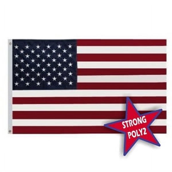 3'x5' POLYWAVEZ US POLY II FLAG CH&G
