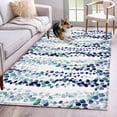 thumbnail image 1 of 3'x5' Rug for Living Room Bedroom, Blue Weeping Eucalyptus Washable Area Rugs Non-Slip Carpet Mats, Spring Summer Farmhouse Leaves Indoor Low Pile Area Rug Runner for Kitchen, Mudroom, 1 of 8