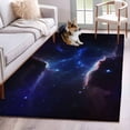 thumbnail image 1 of 3'x5' Rug for Living Room Bedroom, Navy Blue Sky Washable Area Rugs Non-Slip Carpet Mats, Modern Art Stars Indoor Low Pile Area Rug Runner for Kitchen, Mudroom, 1 of 8