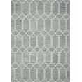 thumbnail image 1 of 3'x5' Slate Blue Hand Tufted Geometric Indoor Area Rug, 1 of 4