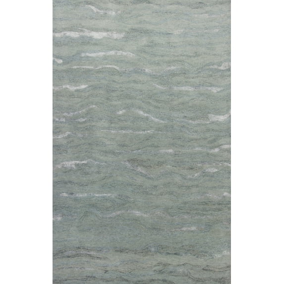 3'x5' Slate Grey Hand Tufted Abstract Indoor Area Rug