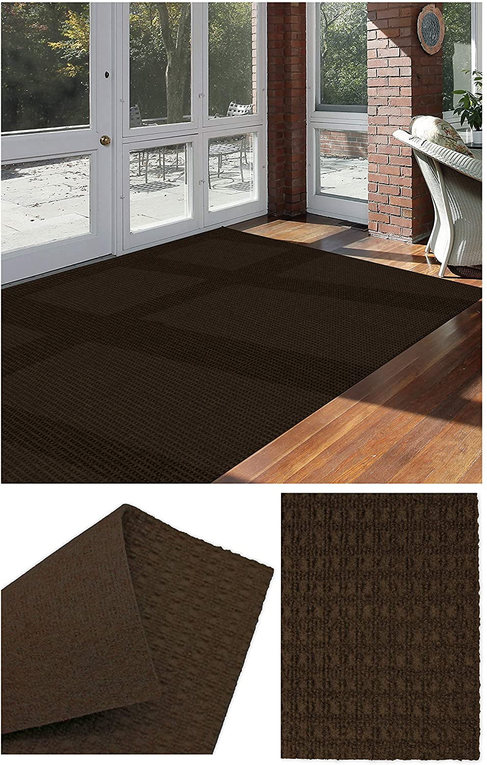 3'x5' Soft and Durable Interlace Indoor - Outdoor Area Rugs Lightweight ...