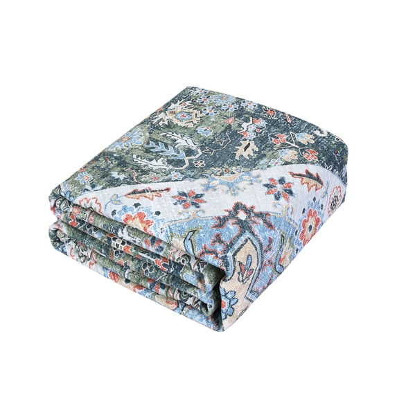 5'x7'Vintage Floral Printed Oriental Area Rug for Living Room, Bedroom, Dining Area, Home Office