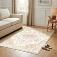 thumbnail image 1 of CHITOOMA 3'x5' Machine-washable Area Rugs for Living Room, Stain Resistant Non-Shed Carpet, Boho Floral Area Rugs with Non-Slip Backing for Bedroom, Dining Room, Dorm, Office, 1 of 7