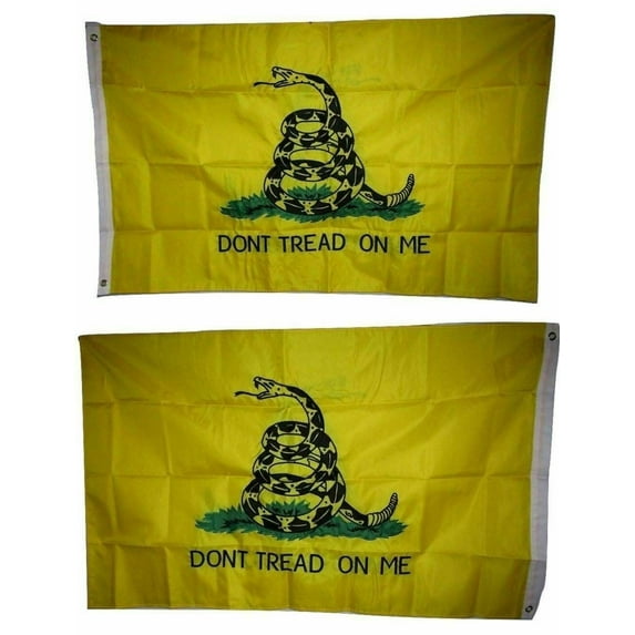 3'x5' ft, Gadsden Don't Tread on Me Flag US USA | DOUBLE SIDED Embroidered