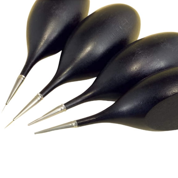 30/0 Micro-Miniature Paint Brush Set (4 Brushes)