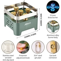 30,000 BTU Camping Stove, Portable Camp Stove Gas Stove, Windproof Small Propane Butane Stove, Stainless Steel, with Carrying Case & Ignitor, for Emergency, Outdoor, Hiking, Picnic