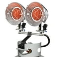 thumbnail image 1 of 30,000 BTU Propane Tank Top Heater, 2 Burner Tank Top Heater with Shut-off Valve and Tip-over Switch, Portable LP Gas Heater for Camping, Outdoor Sports Event, Garage, Porch, 1 of 9