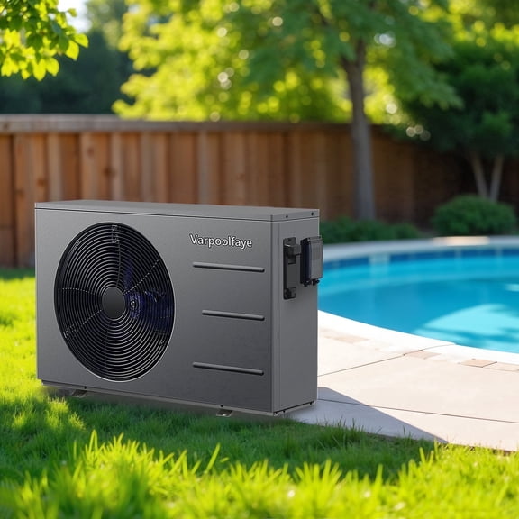 30,000 BTU Swimming Pool Heat Pump - for Above and In Ground Pools and Spas, Wifi Control Electric Swimming Pool Heater Pump with Titanium Heat Exchanger, 110V~120V/ 60Hz, Up to 8000 Gallons