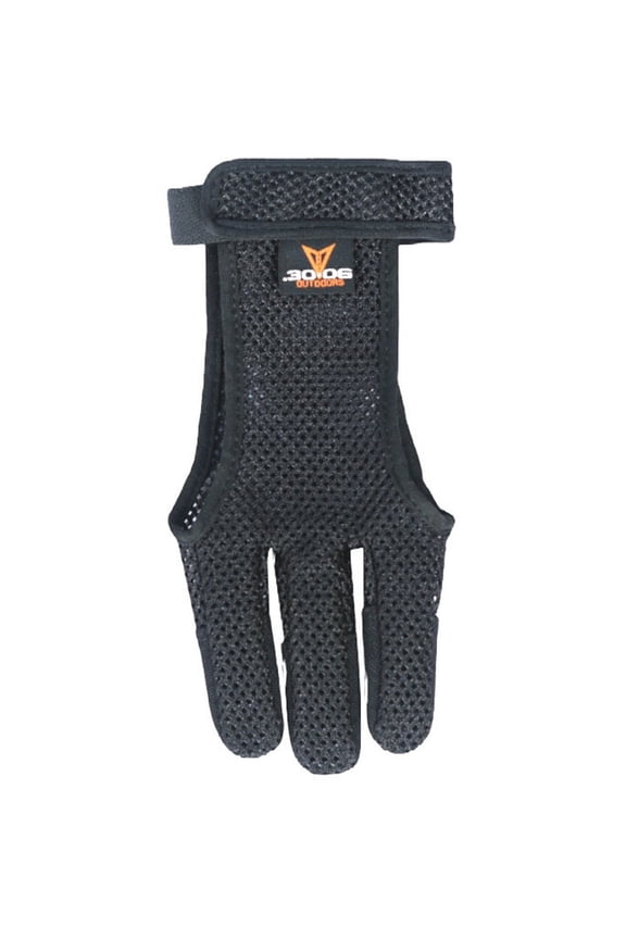 Mesh Shooting Glove 3 Finger Black Medium