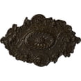 thumbnail image 1 of 30 1/2"W x 20"H x 1 1/2"P Strasbourg Ceiling Medallion, Hand-Painted Stone Hearth Crackle, 1 of 4