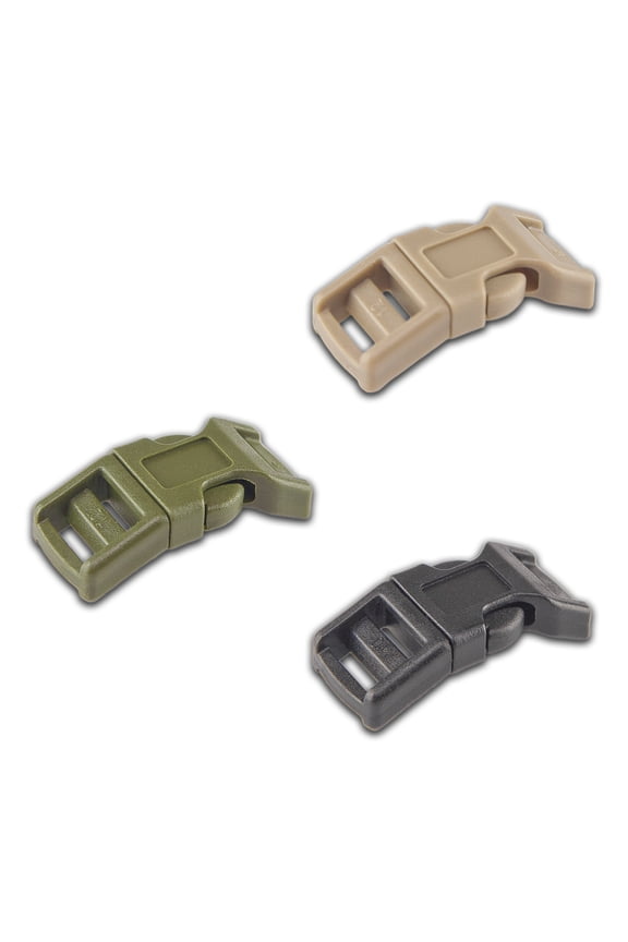 30 - 1/2 inch Economy Contoured Side Release Plastic Buckle, Tactical Colors