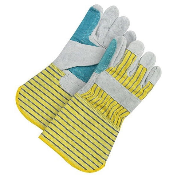 30-1-271DP-5 Fitter Glove Split Cowhide Double Palm Outside Gauntlet, Size 5