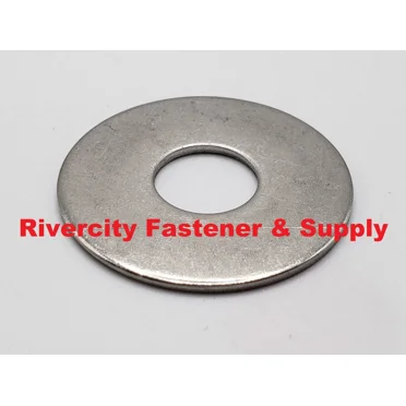 100 Pack 3/8 X 1-1/2 Stainless Steel Fender Washers - 18-8 SS Large OD - Rivercity Fastener