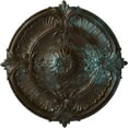 thumbnail image 1 of 30 1/8"OD x 1 1/2"P Attica Acanthus Leaf Ceiling Medallion Bronze Blue Patina Finished, 1 of 6