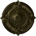 thumbnail image 1 of 30 1/8"OD x 1 1/2"P Attica Acanthus Leaf Ceiling Medallion (Fits Canopies up to 3 1/4"), Hand-Painted Green Gold, 1 of 6